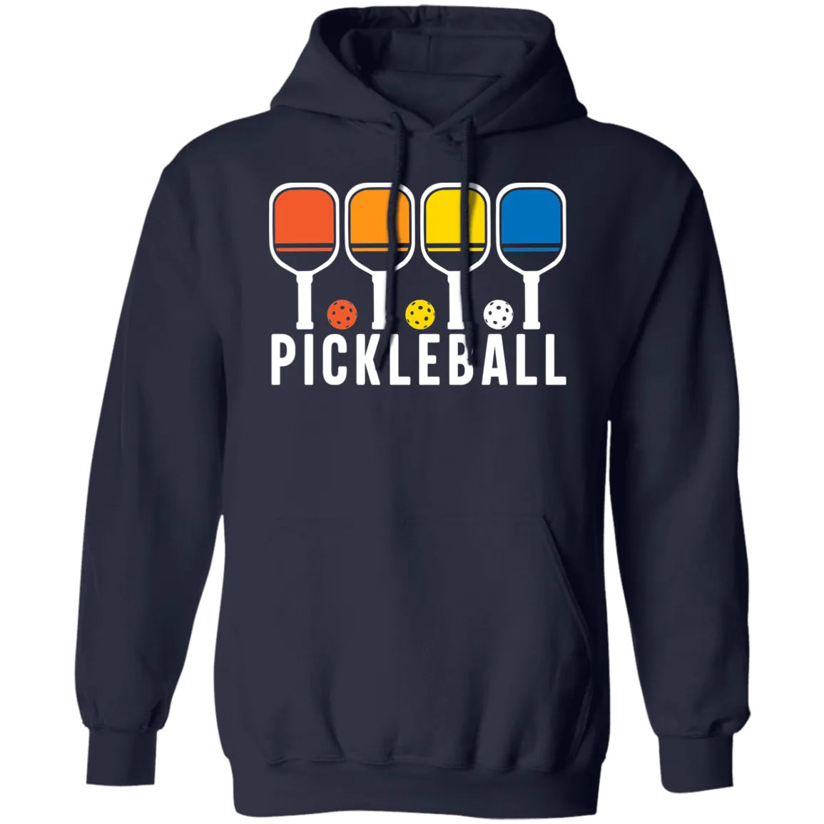 Pickleball Rainbows Pullover Hoodie