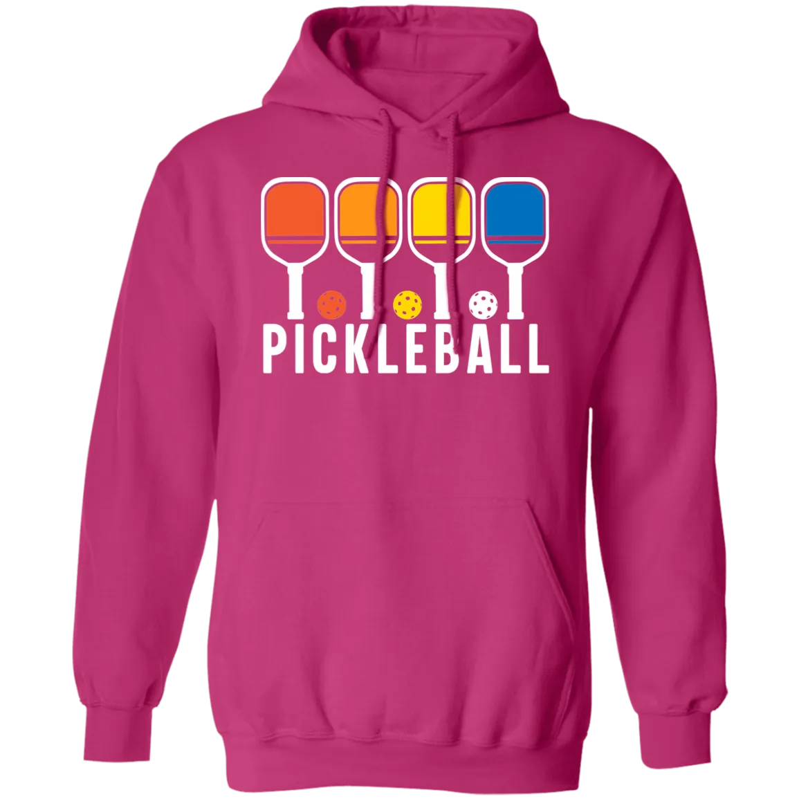 Pickleball Rainbows Pullover Hoodie