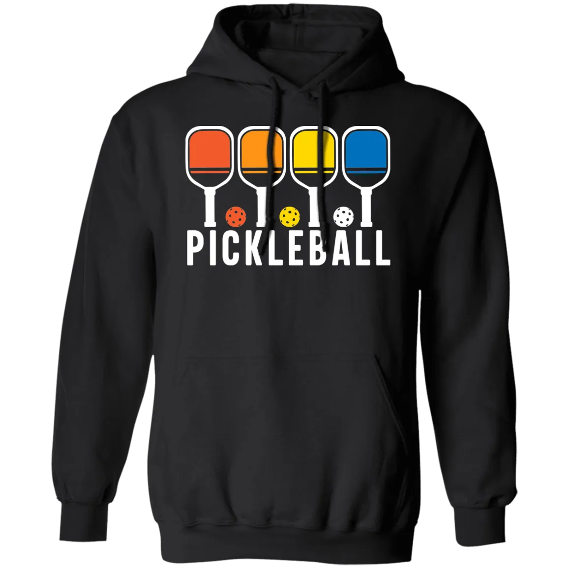 Pickleball Rainbows Pullover Hoodie