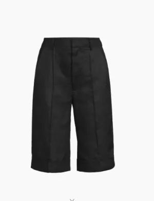 Pintuck Trouser Short - Black