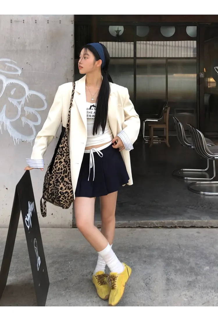 pleated hip skirt