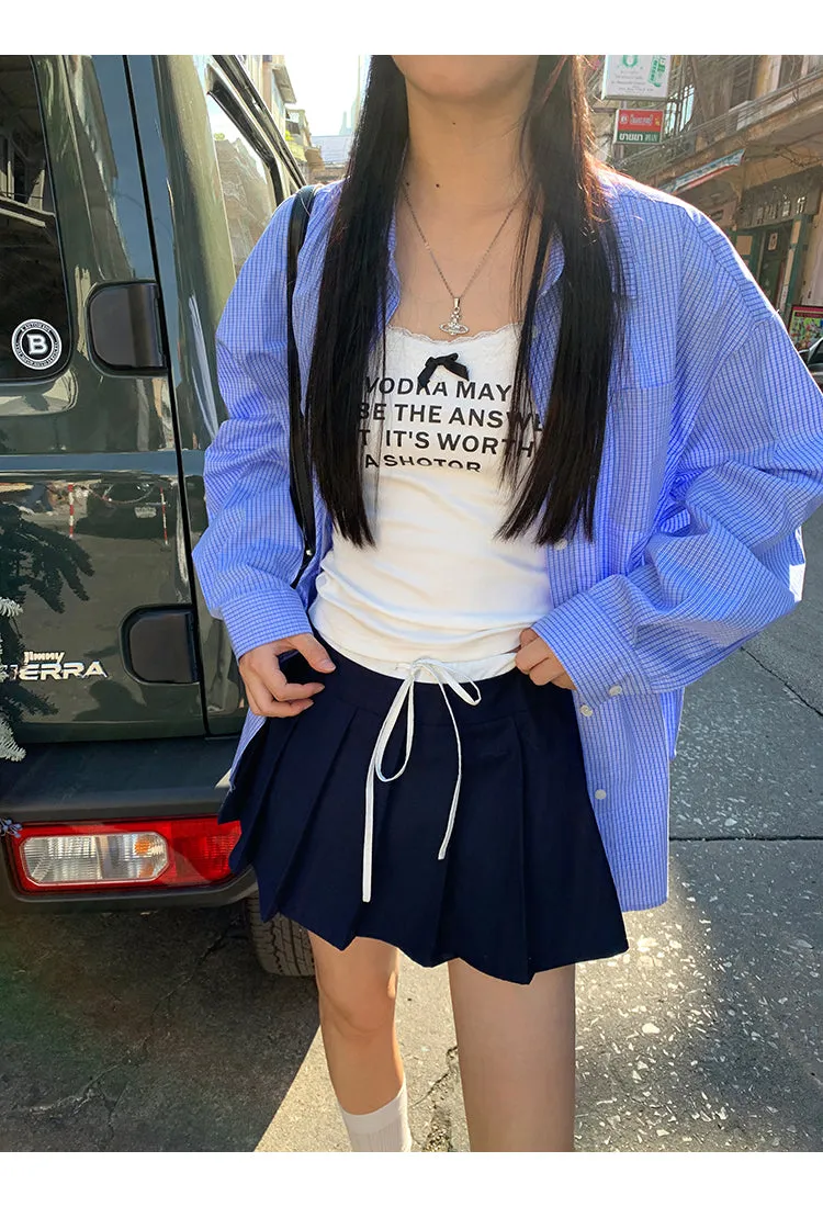 pleated hip skirt