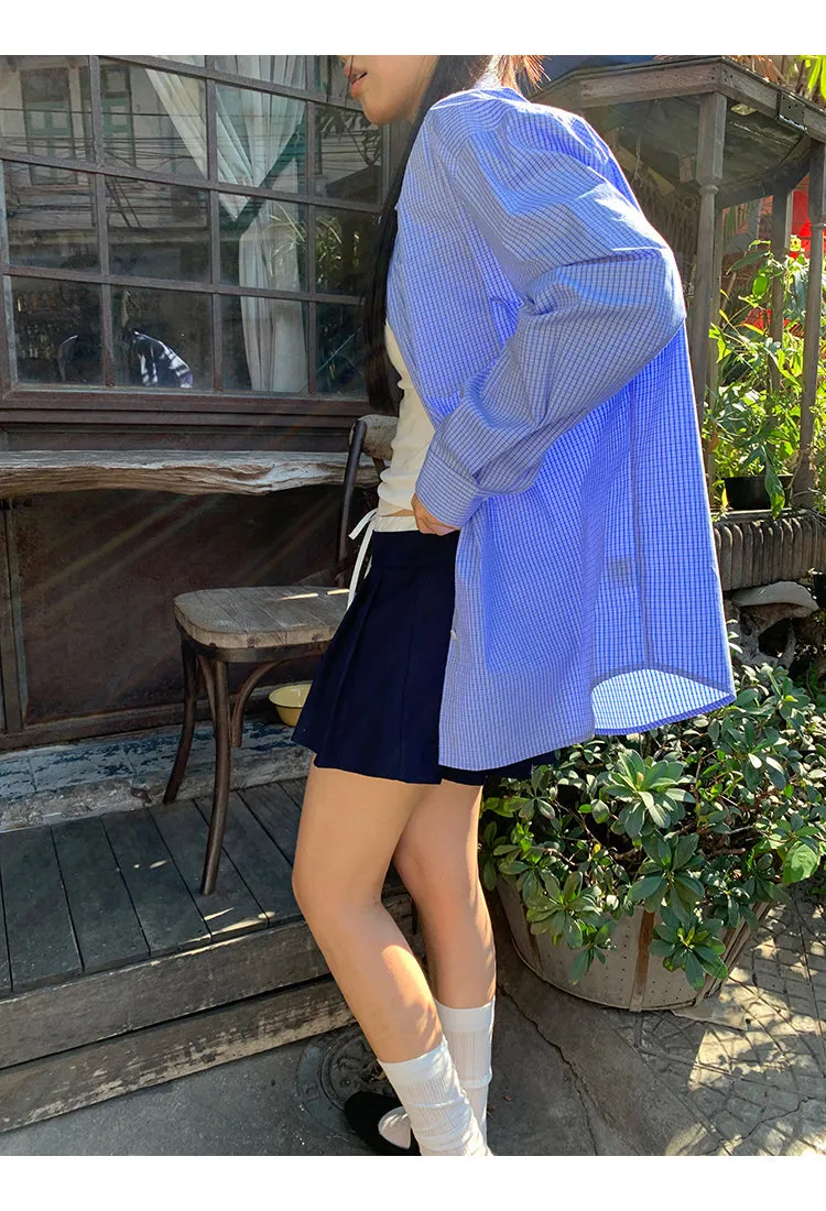 pleated hip skirt