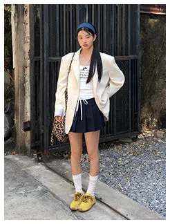 pleated hip skirt