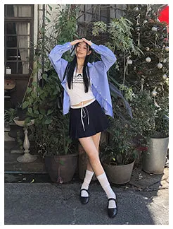 pleated hip skirt