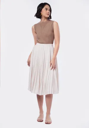 Pleated Midi Skirt