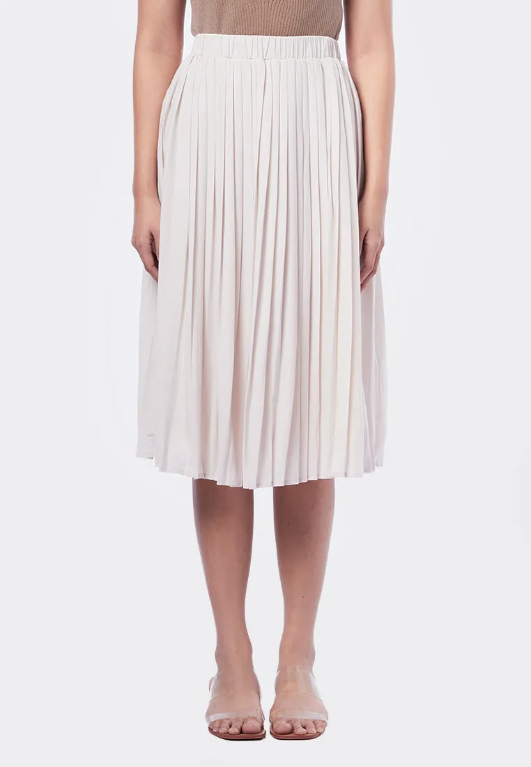 Pleated Midi Skirt