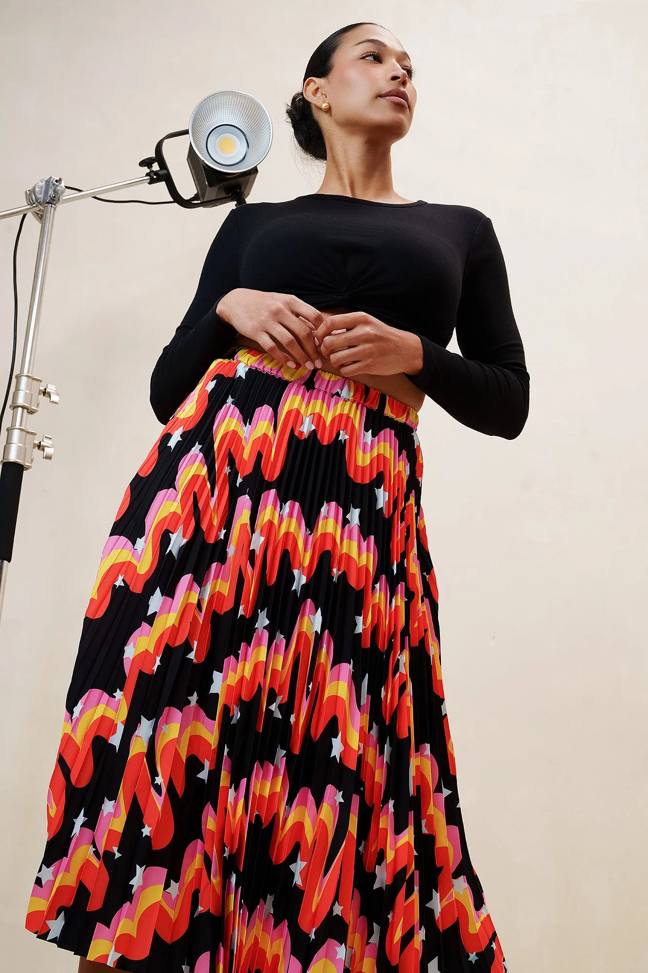 Popping Candy Pleated Skirt