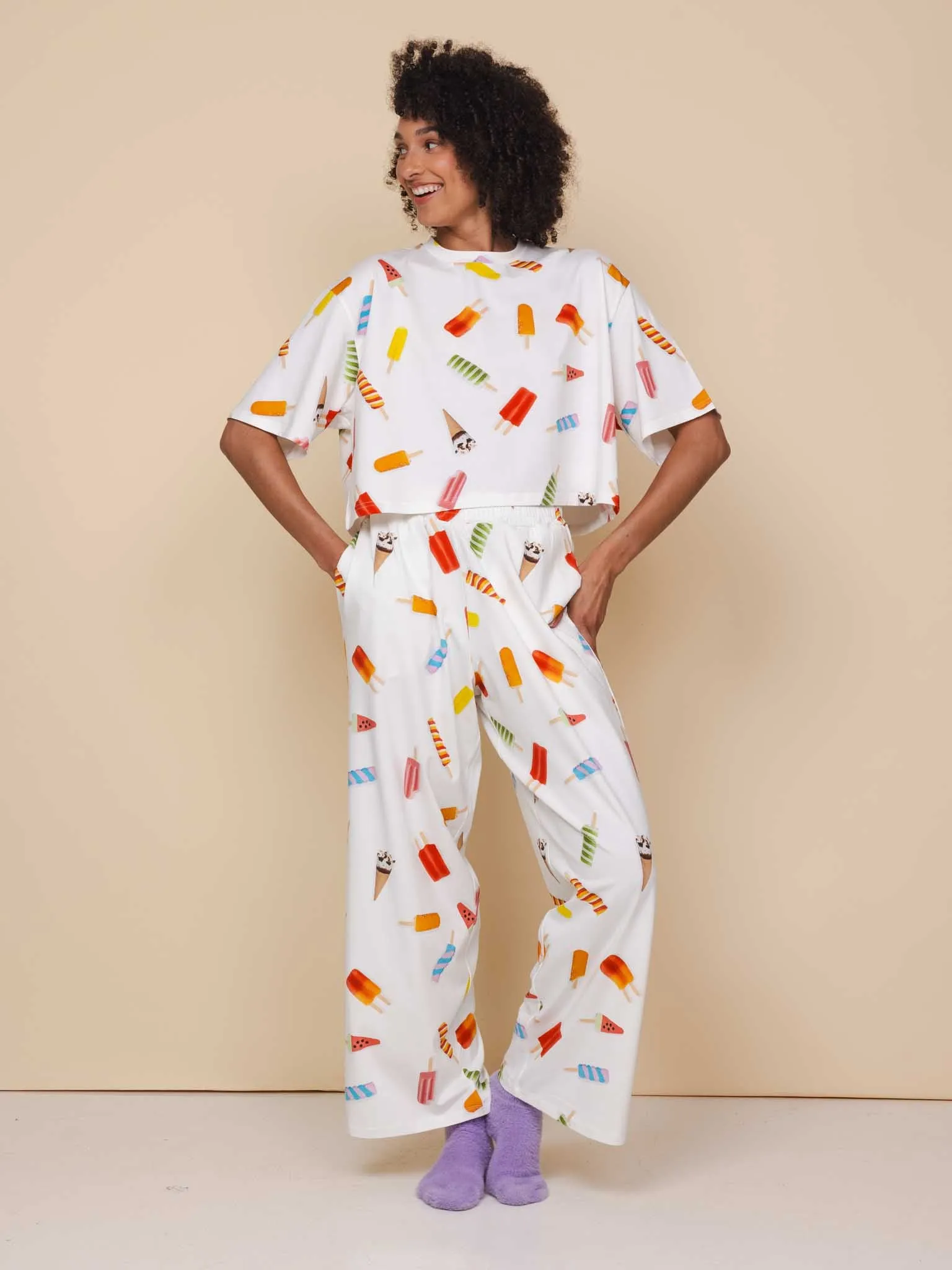 Popsicles Wijde broek Dames