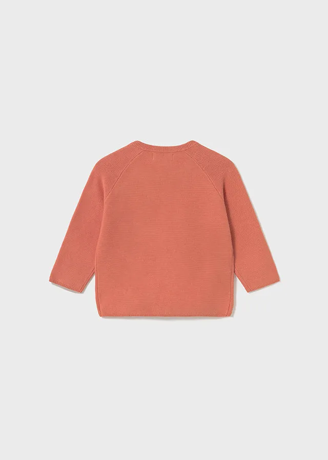 Pre-Order Mayoral 124 White Long Sleeve Shirt, Mayoral 1576 Charcoal Trousers and Mayoral 1302 Peach Jumper
