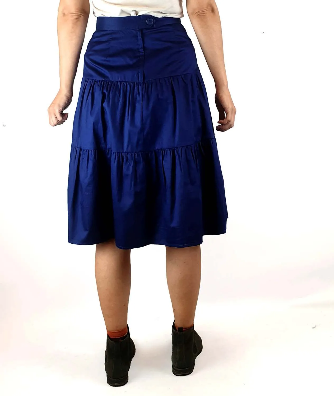 Princess Highway deep blue pleated skirt size 8