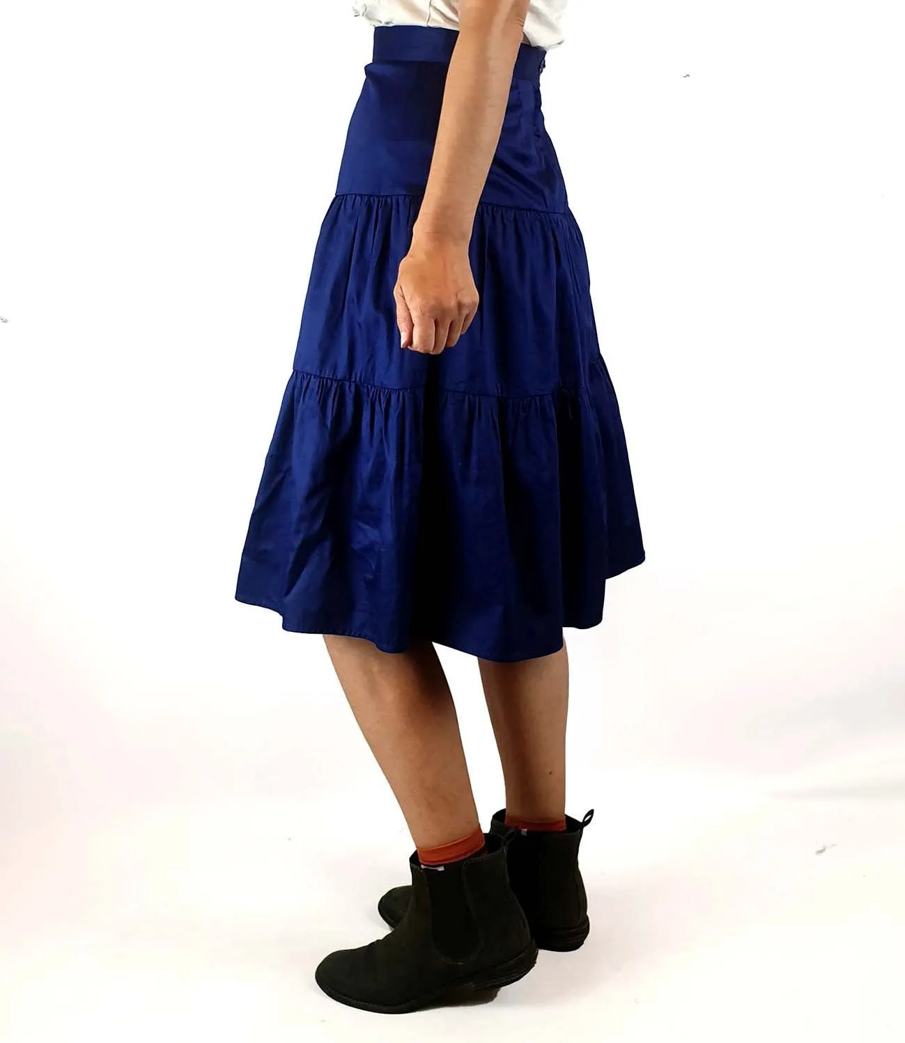 Princess Highway deep blue pleated skirt size 8