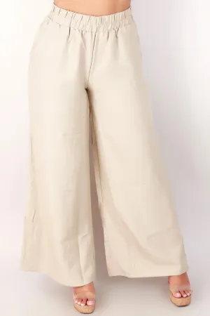 PULL ON WIDE LEG PANTS