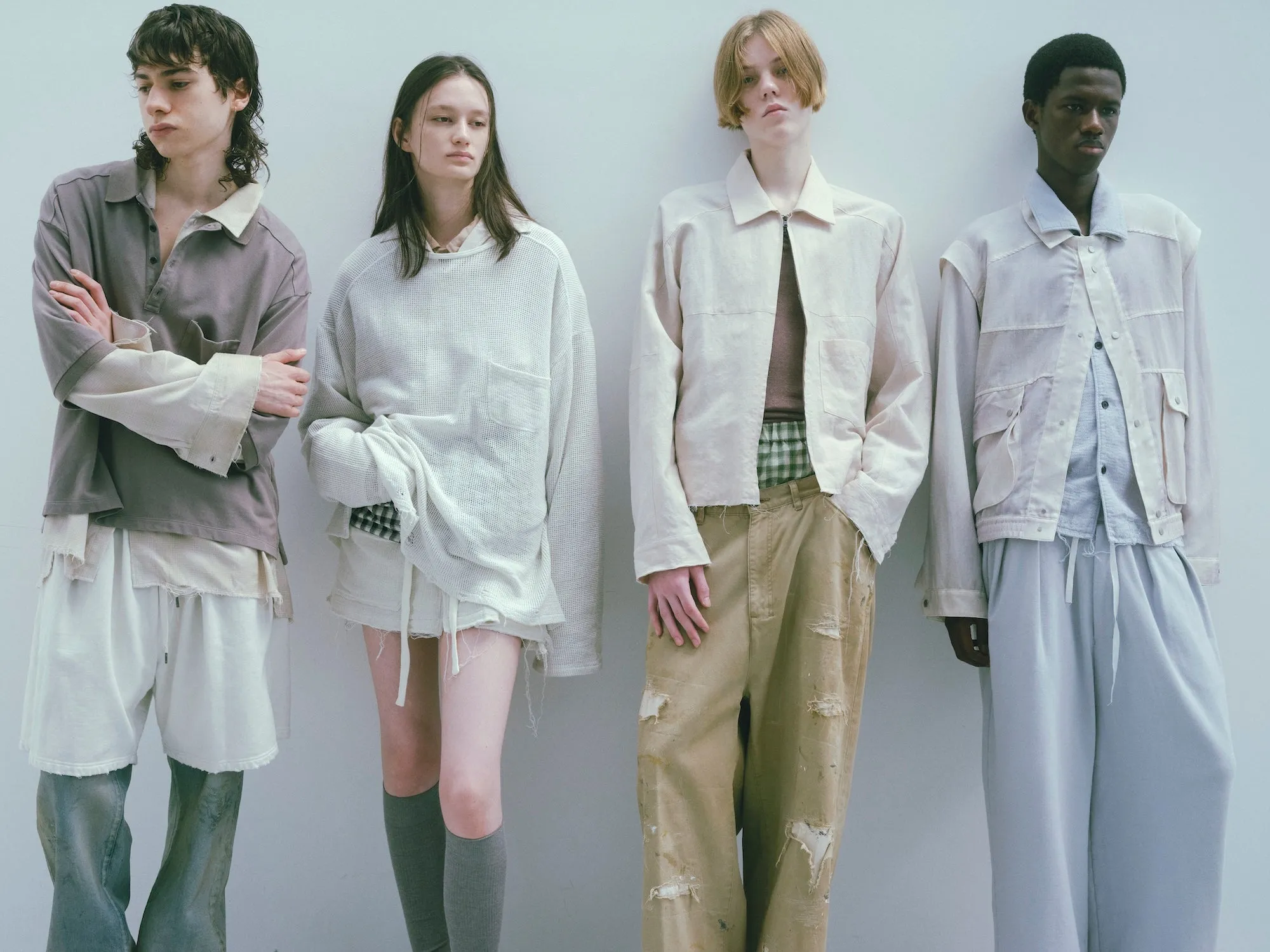 REMAKE WIDE CHINO TROUSERS