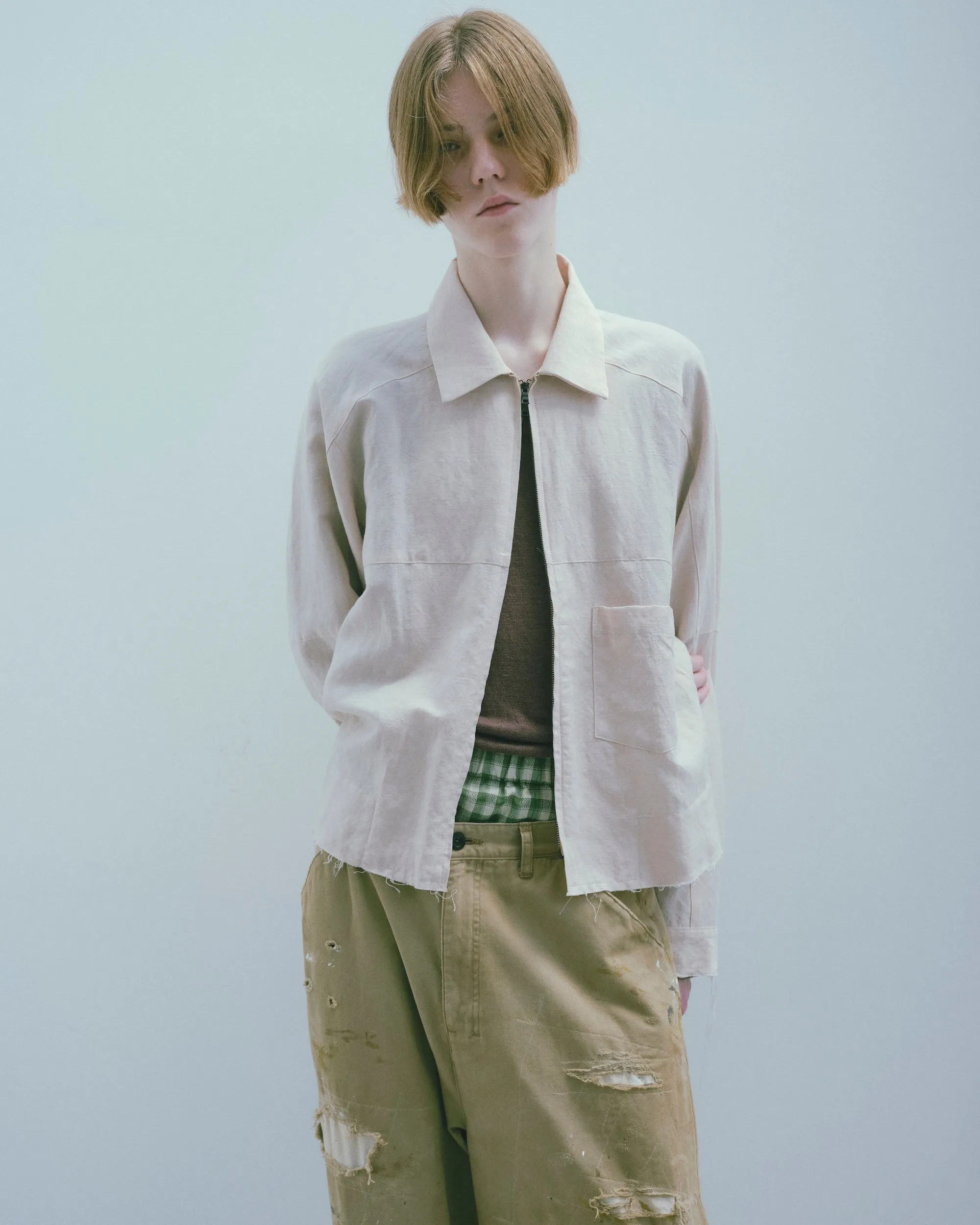 REMAKE WIDE CHINO TROUSERS