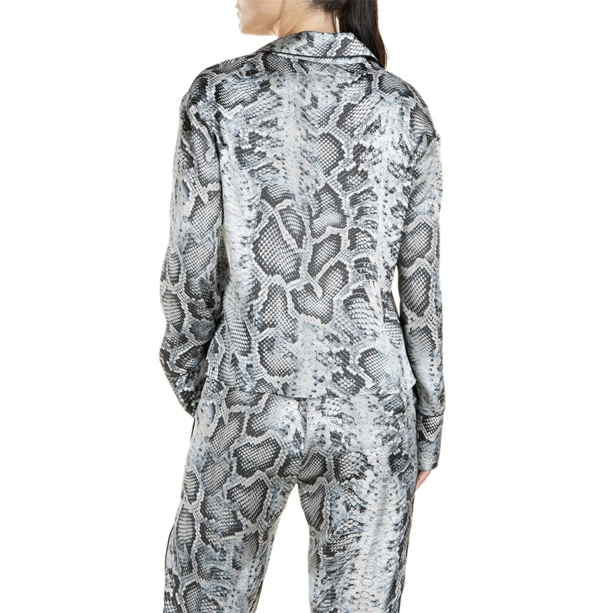 Replay Women's Shirt Printed Viscose Satin