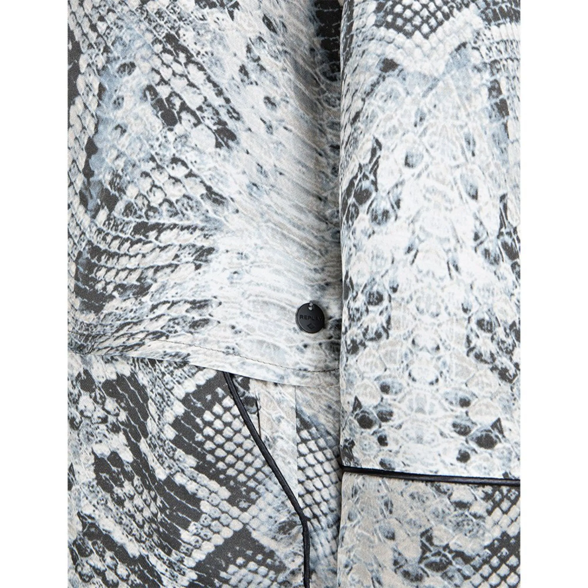 Replay Women's Shirt Printed Viscose Satin