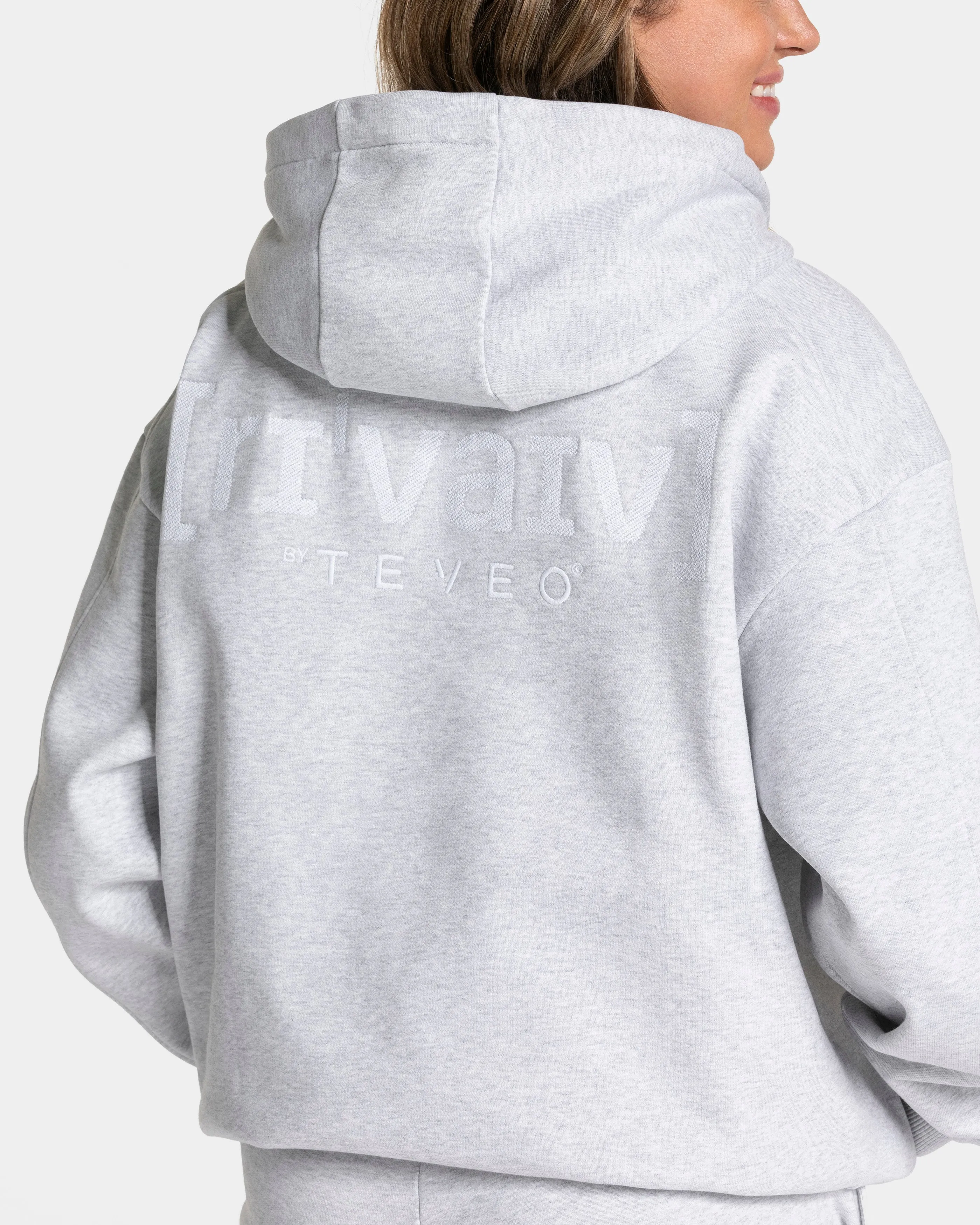 RI’VAIV Oversized Hoodie Women "Hellgrau"