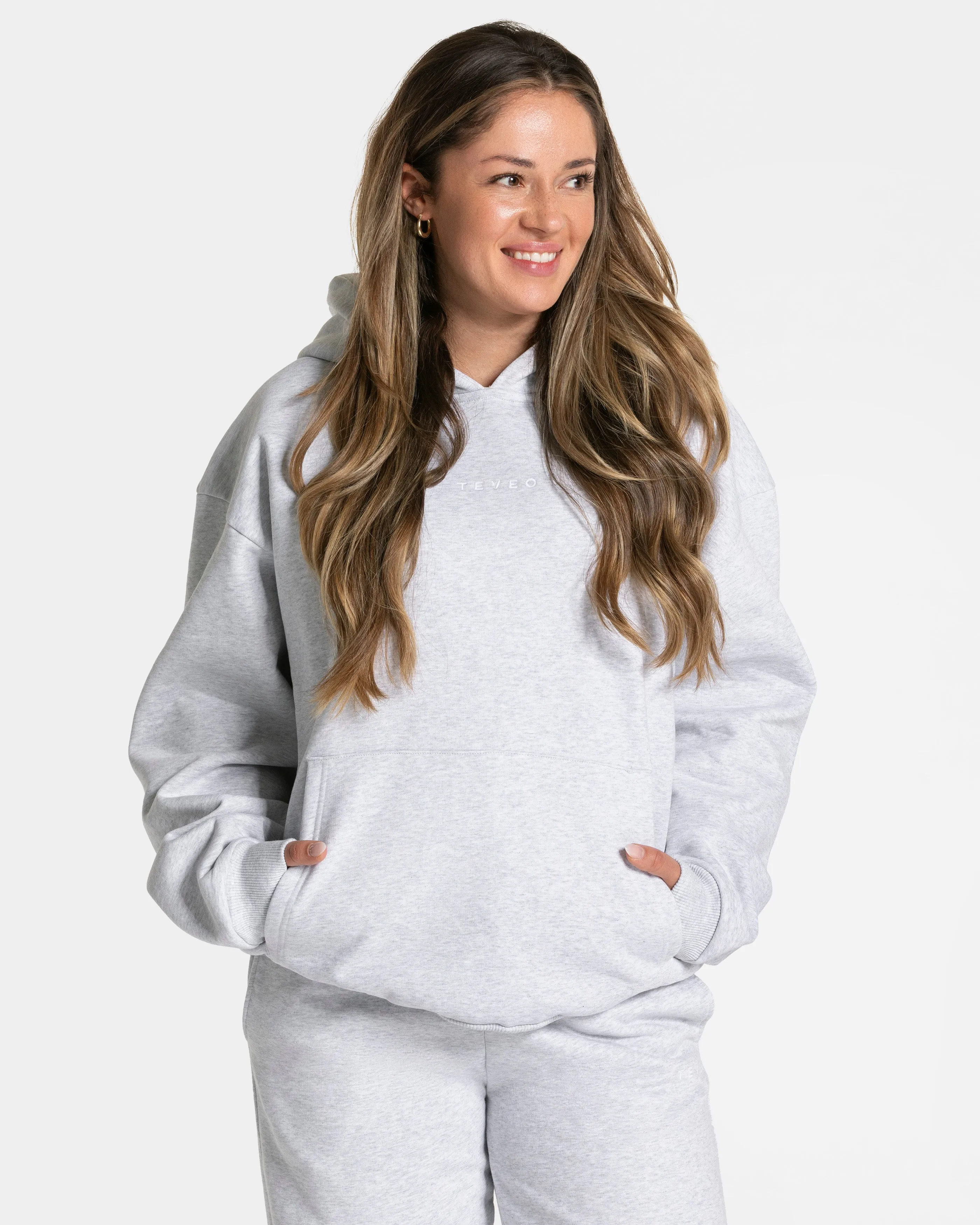 RI’VAIV Oversized Hoodie Women "Hellgrau"