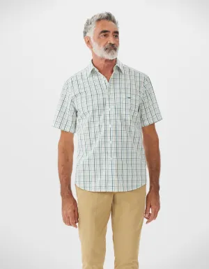 R.M. Williams Hervey Shirt - White/Blue/Green
