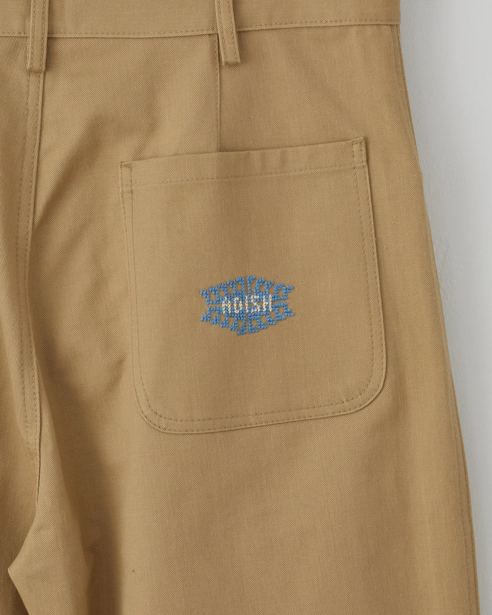Sarou Cotton Chino Trousers - Beige