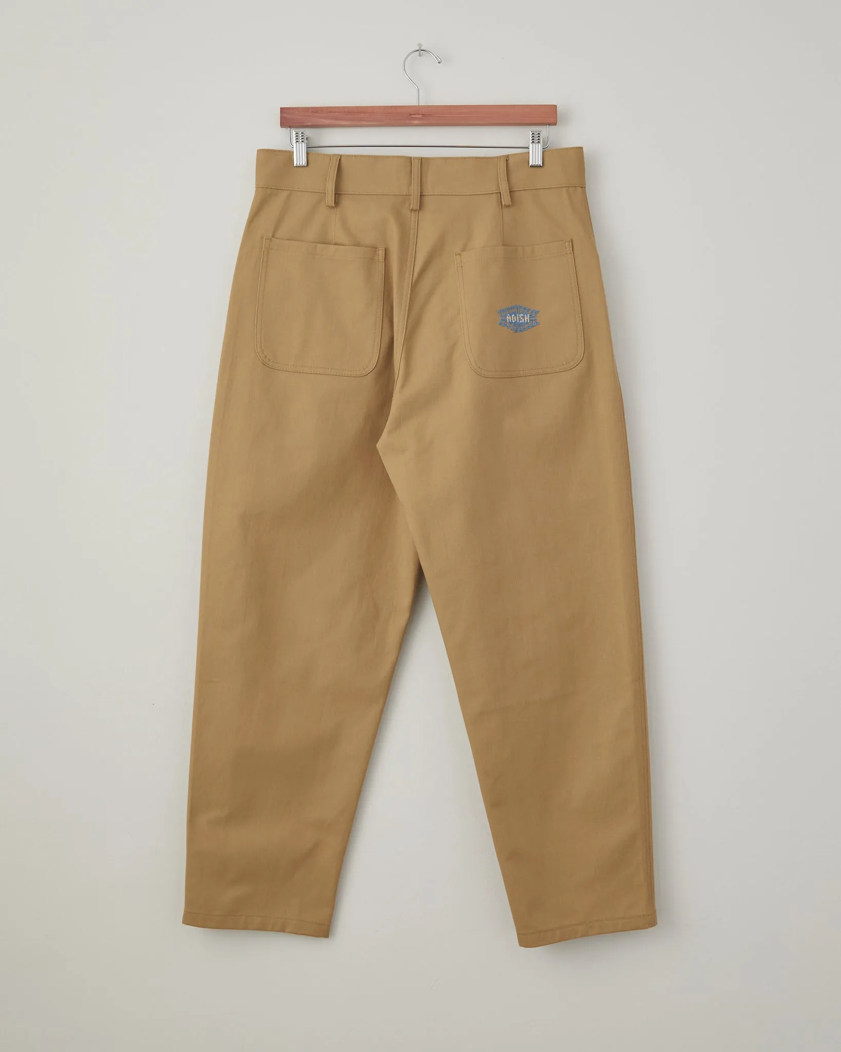 Sarou Cotton Chino Trousers - Beige