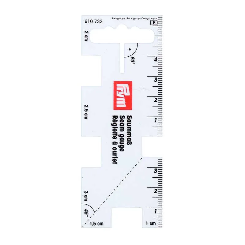 Seam Gauge; Quarter/Seam Rule