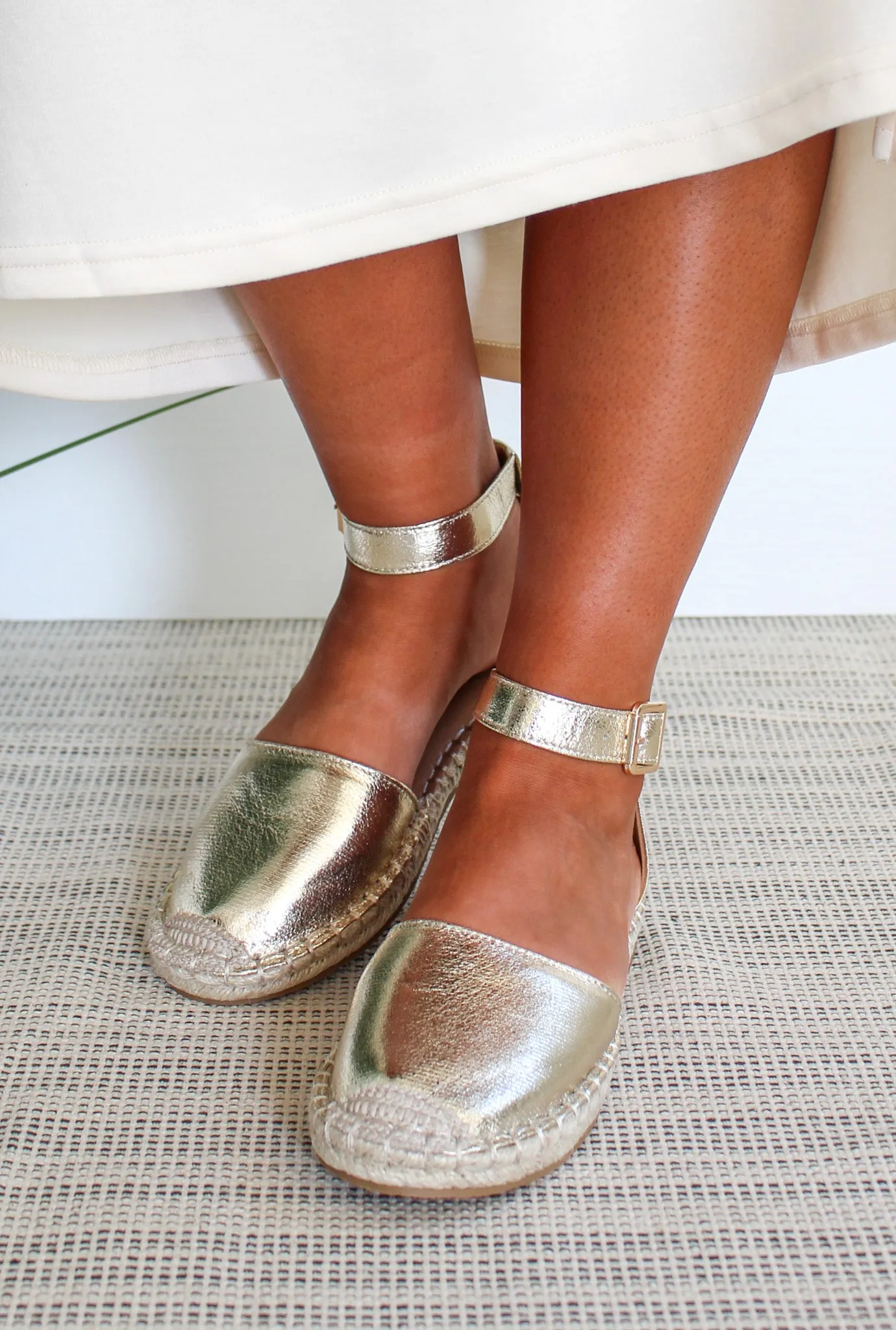 Seville Espadrille Sandal • Gold