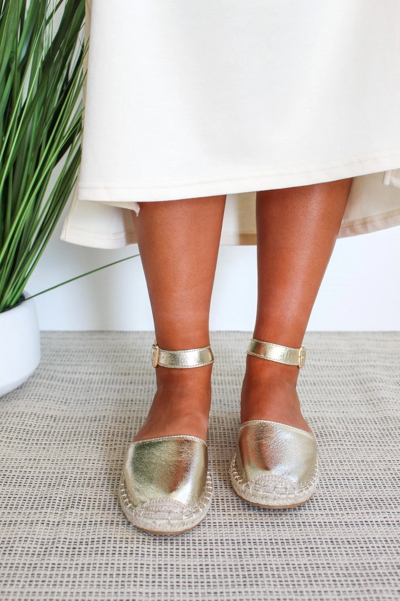 Seville Espadrille Sandal • Gold