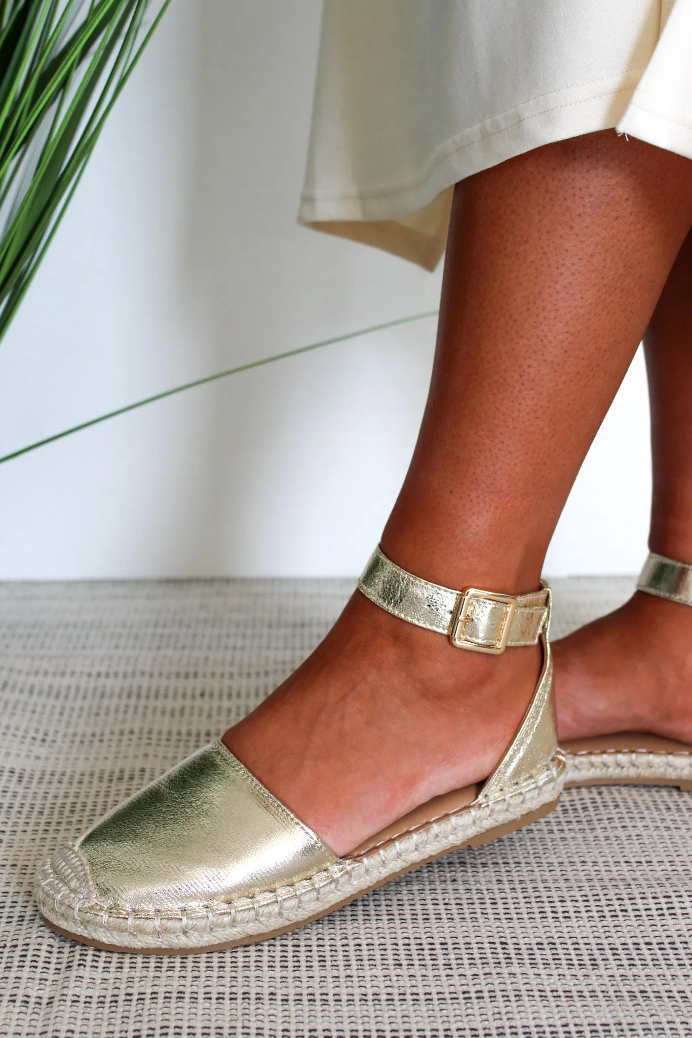 Seville Espadrille Sandal • Gold