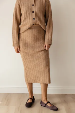 Shining Light Sweater Midi Skirt