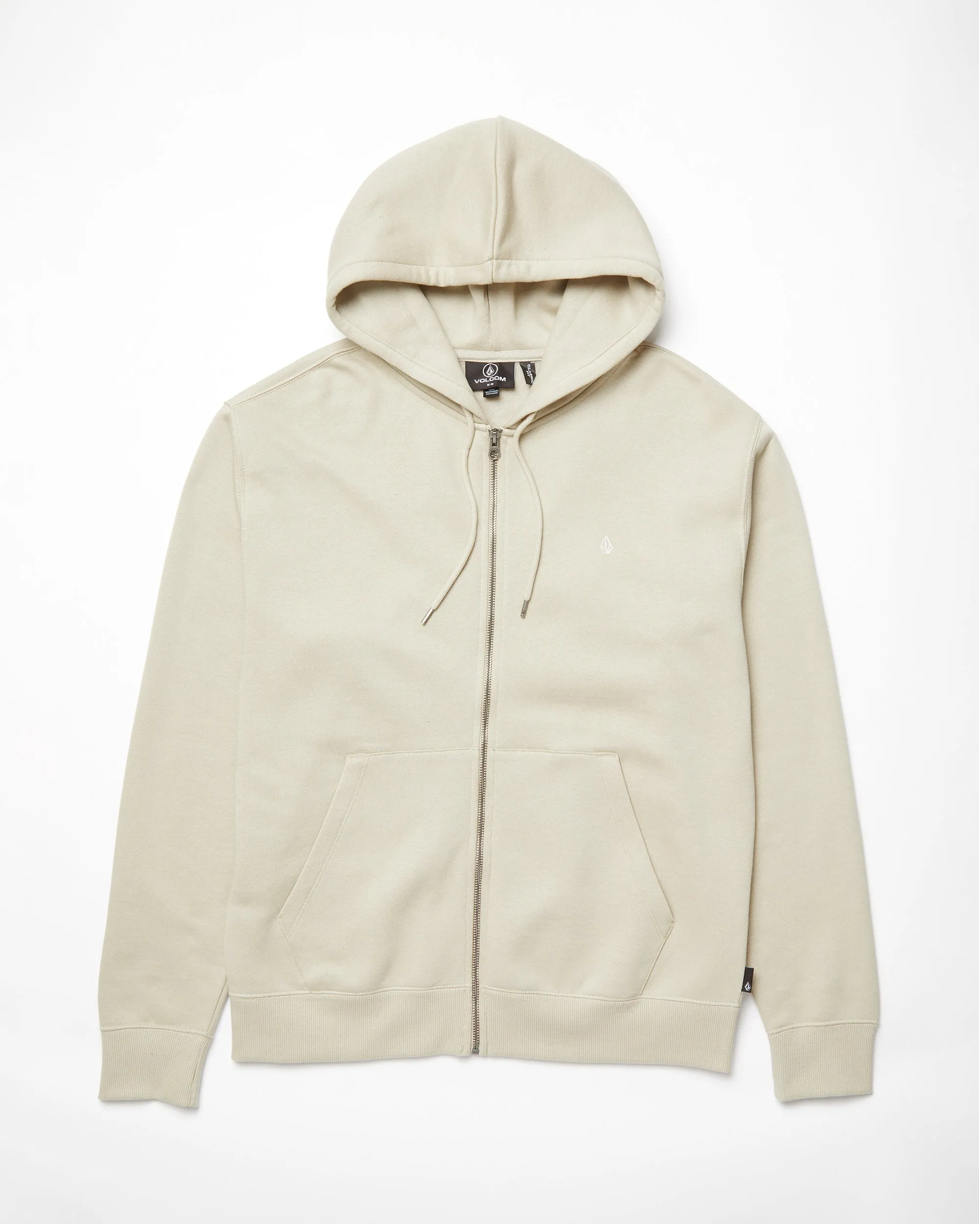 Single Stone Full Zip Hoodie - LIGHT KHAKI
