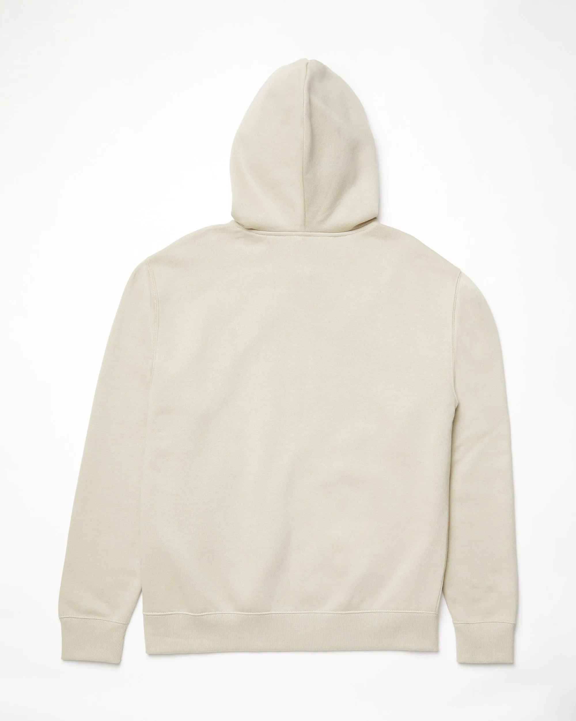 Single Stone Full Zip Hoodie - LIGHT KHAKI