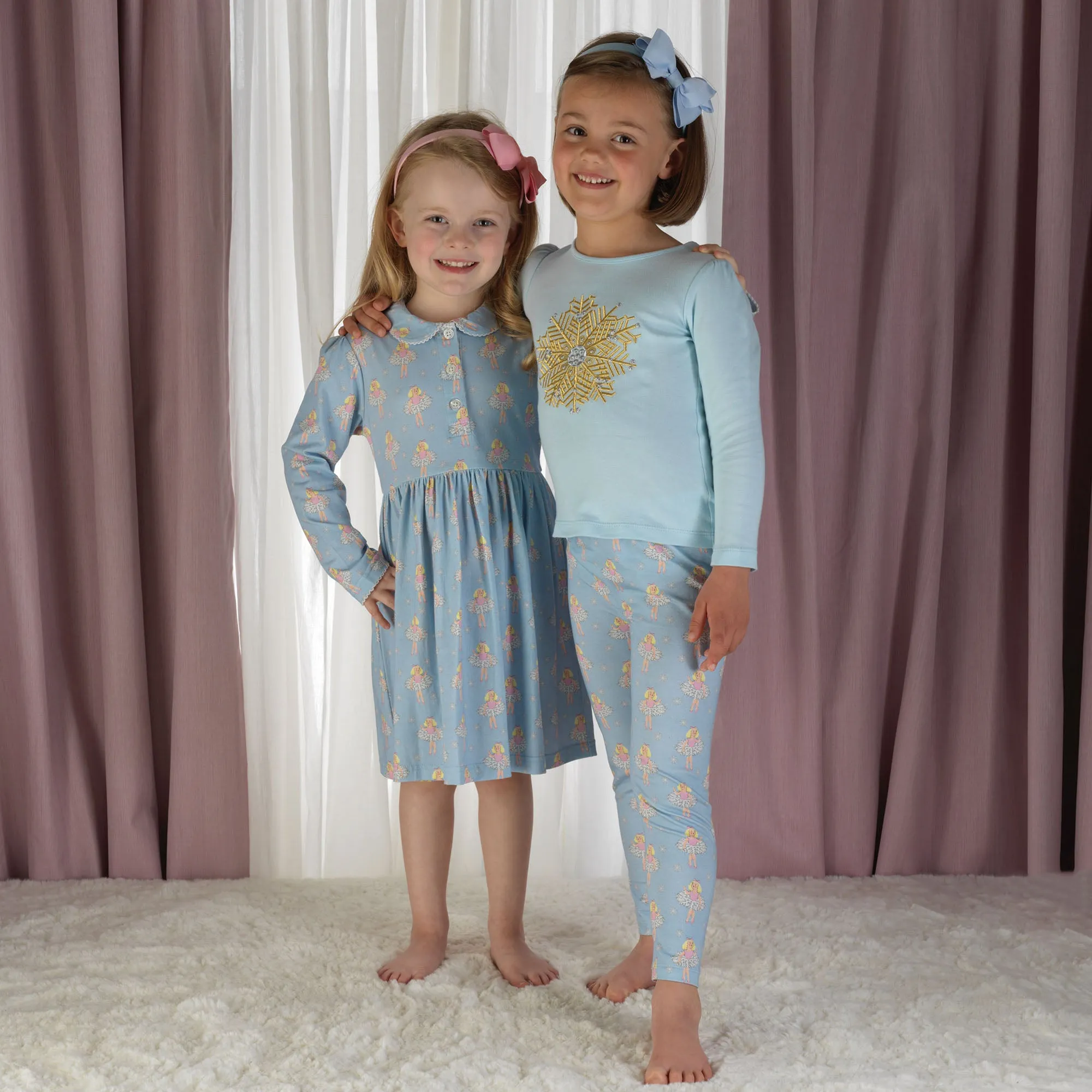 Snowflake Dancers Jersey Dress