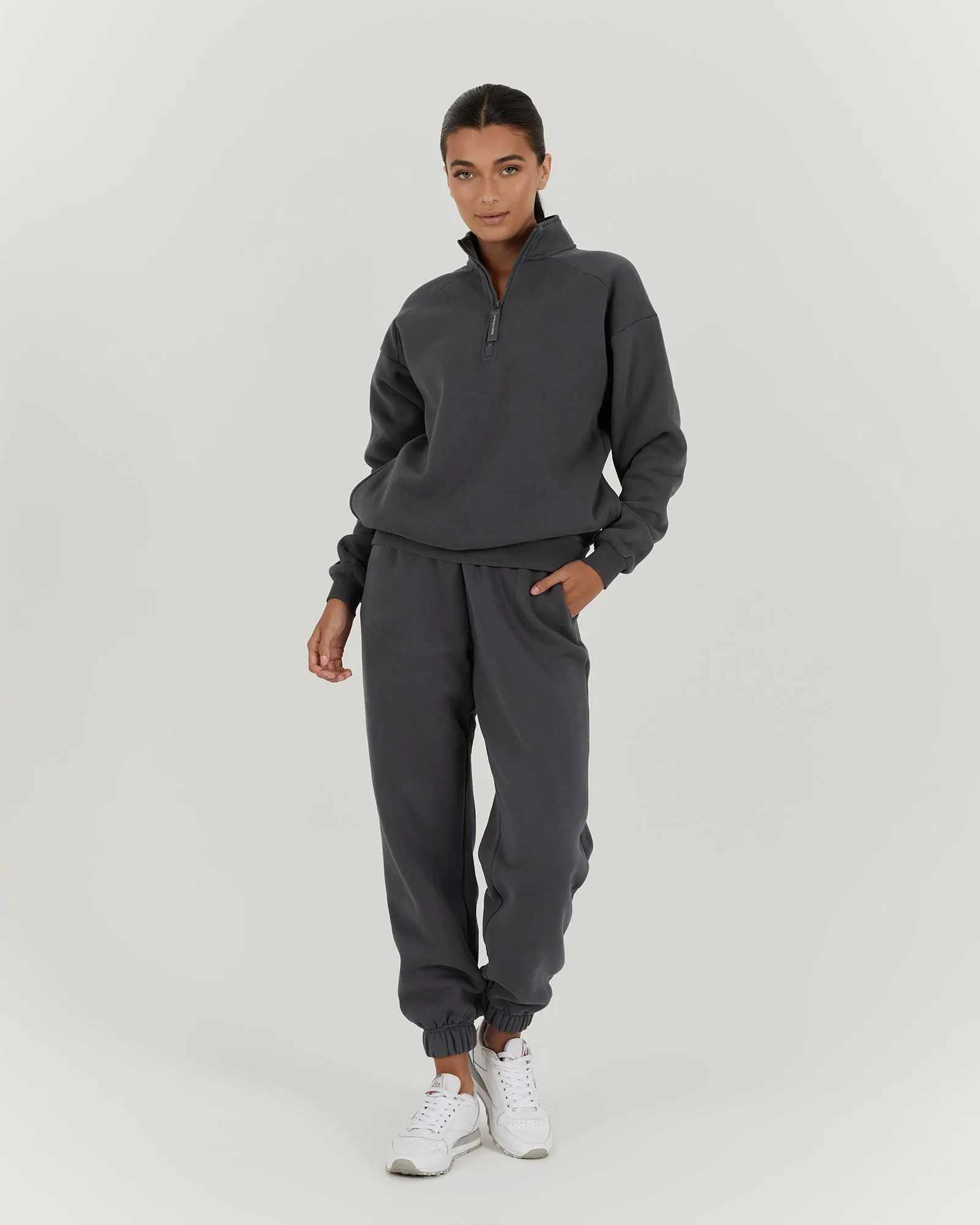 SPORTS 1/4 ZIP JUMPER - MINERAL