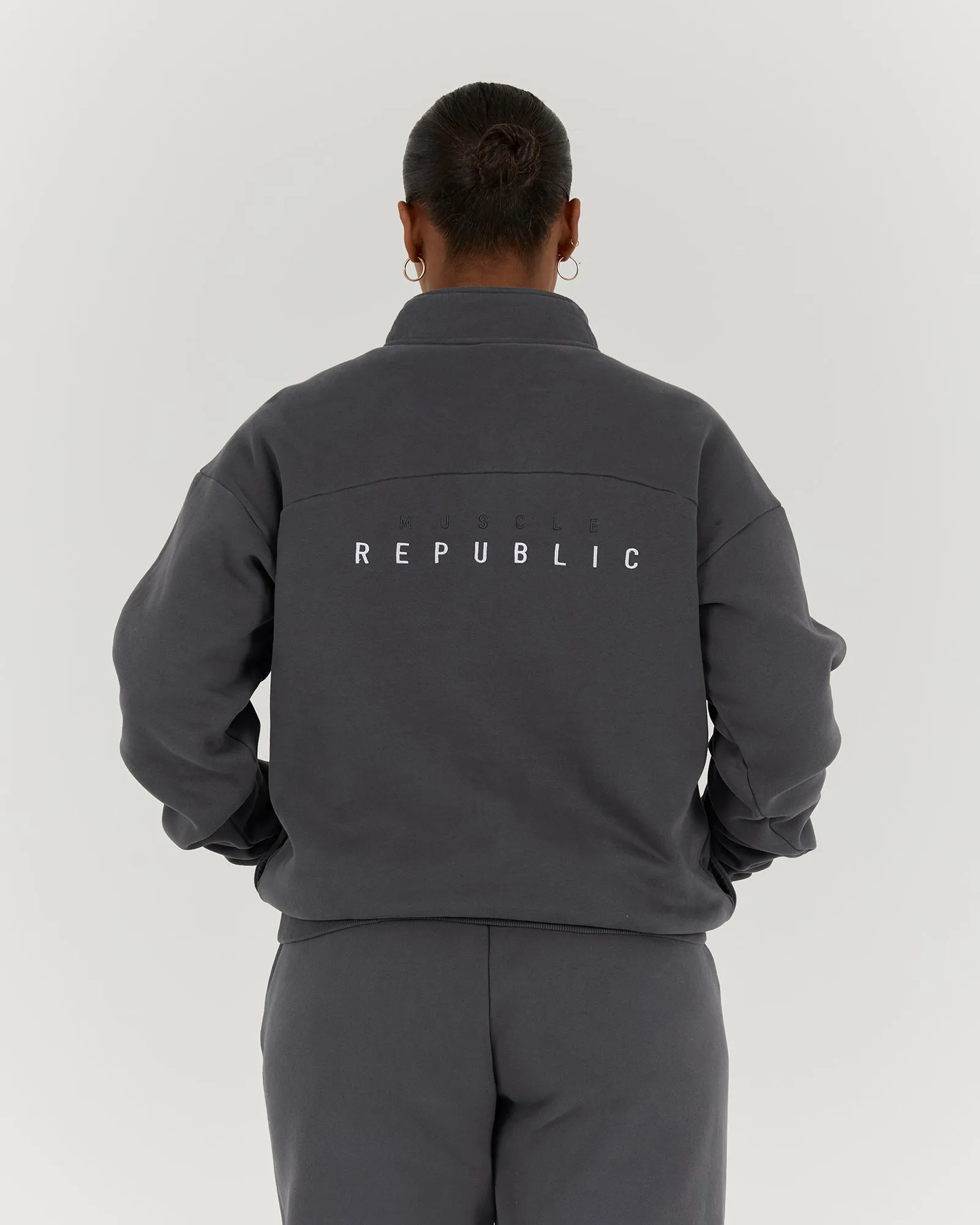 SPORTS 1/4 ZIP JUMPER - MINERAL