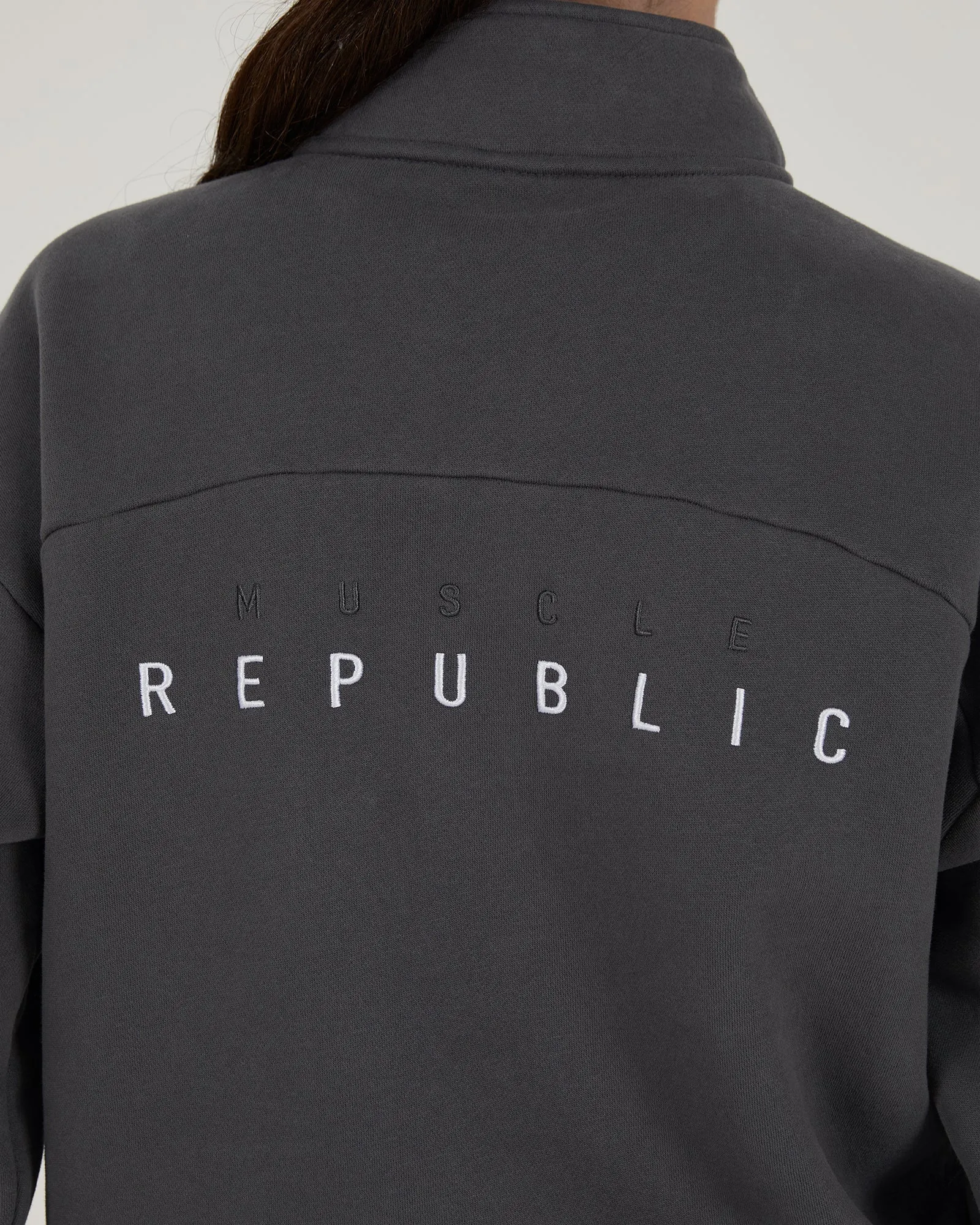 SPORTS 1/4 ZIP JUMPER - MINERAL