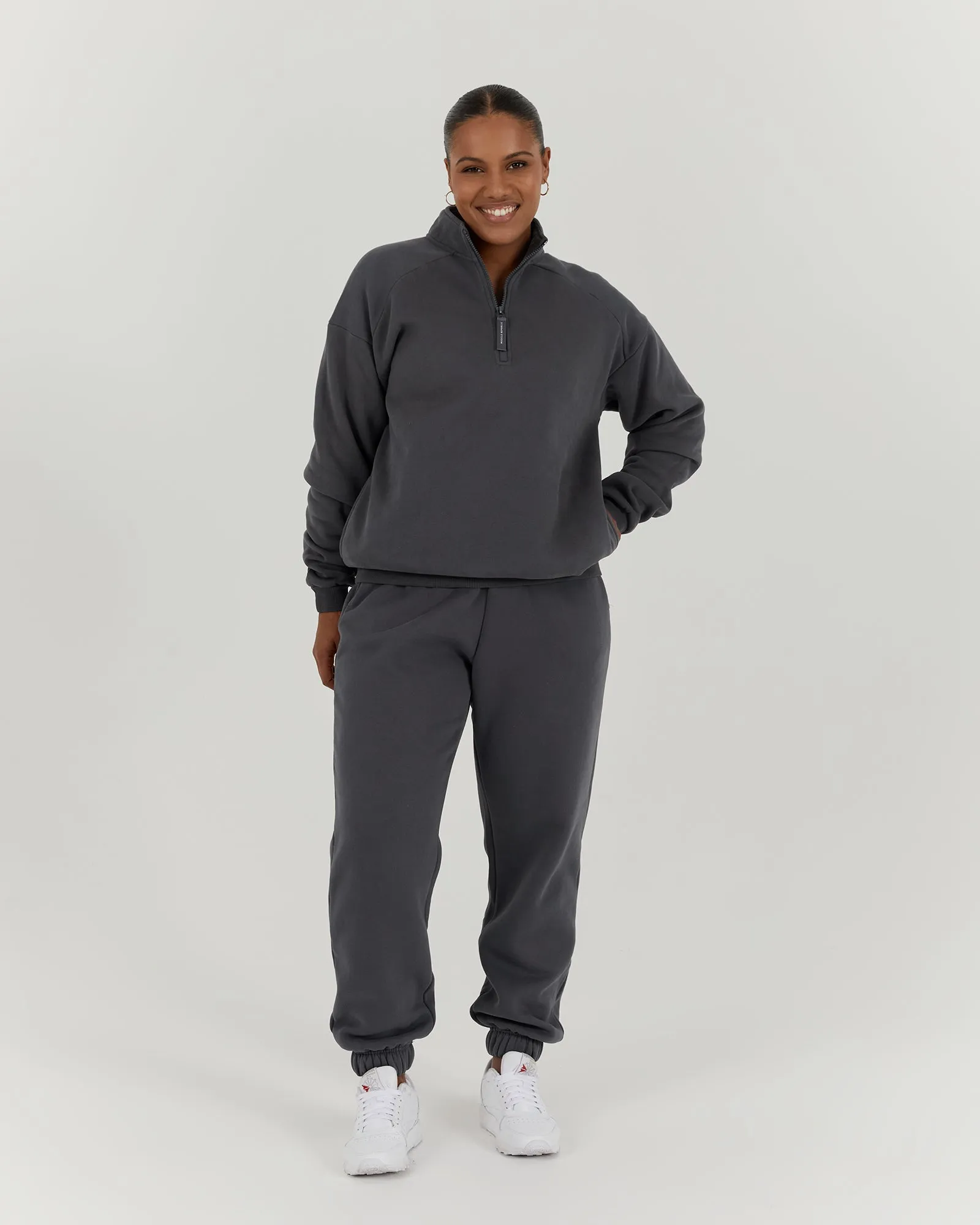SPORTS 1/4 ZIP JUMPER - MINERAL