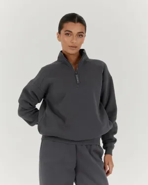 SPORTS 1/4 ZIP JUMPER - MINERAL