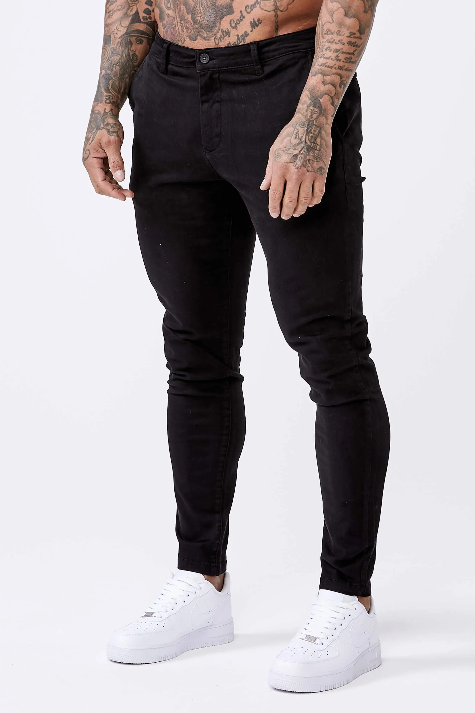 Spray-On Stretch Chino – Black
