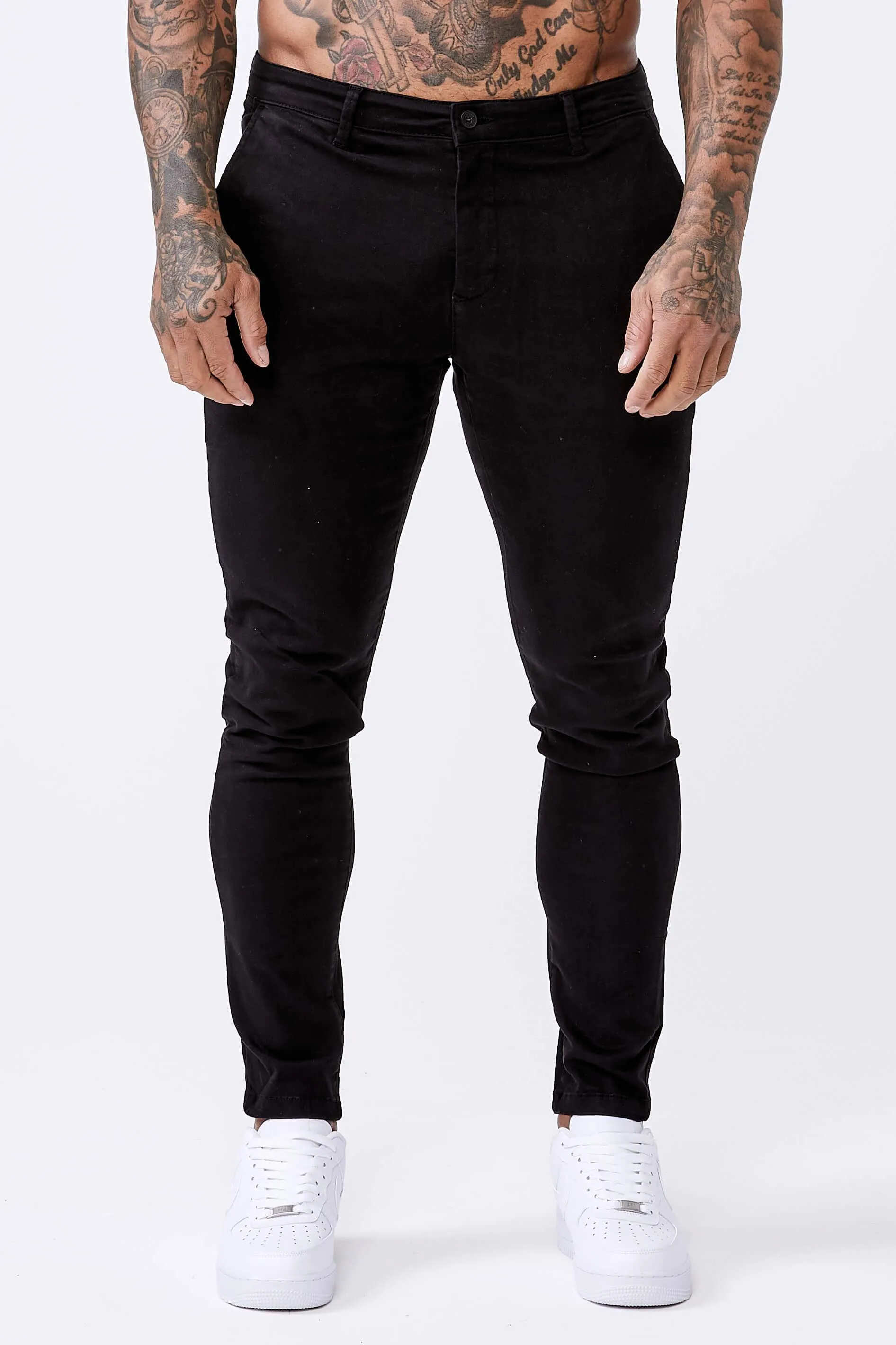 Spray-On Stretch Chino – Black