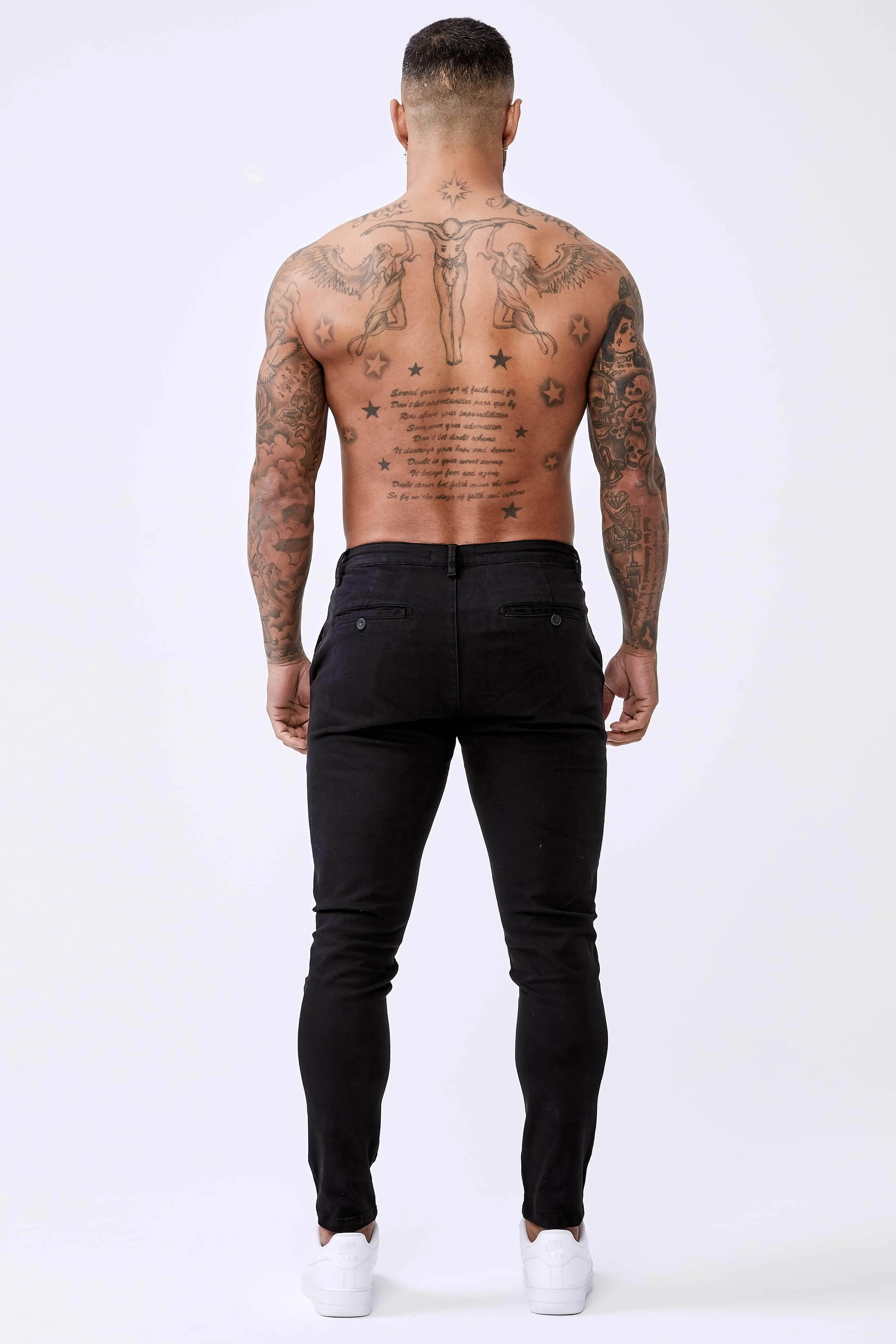 Spray-On Stretch Chino – Black