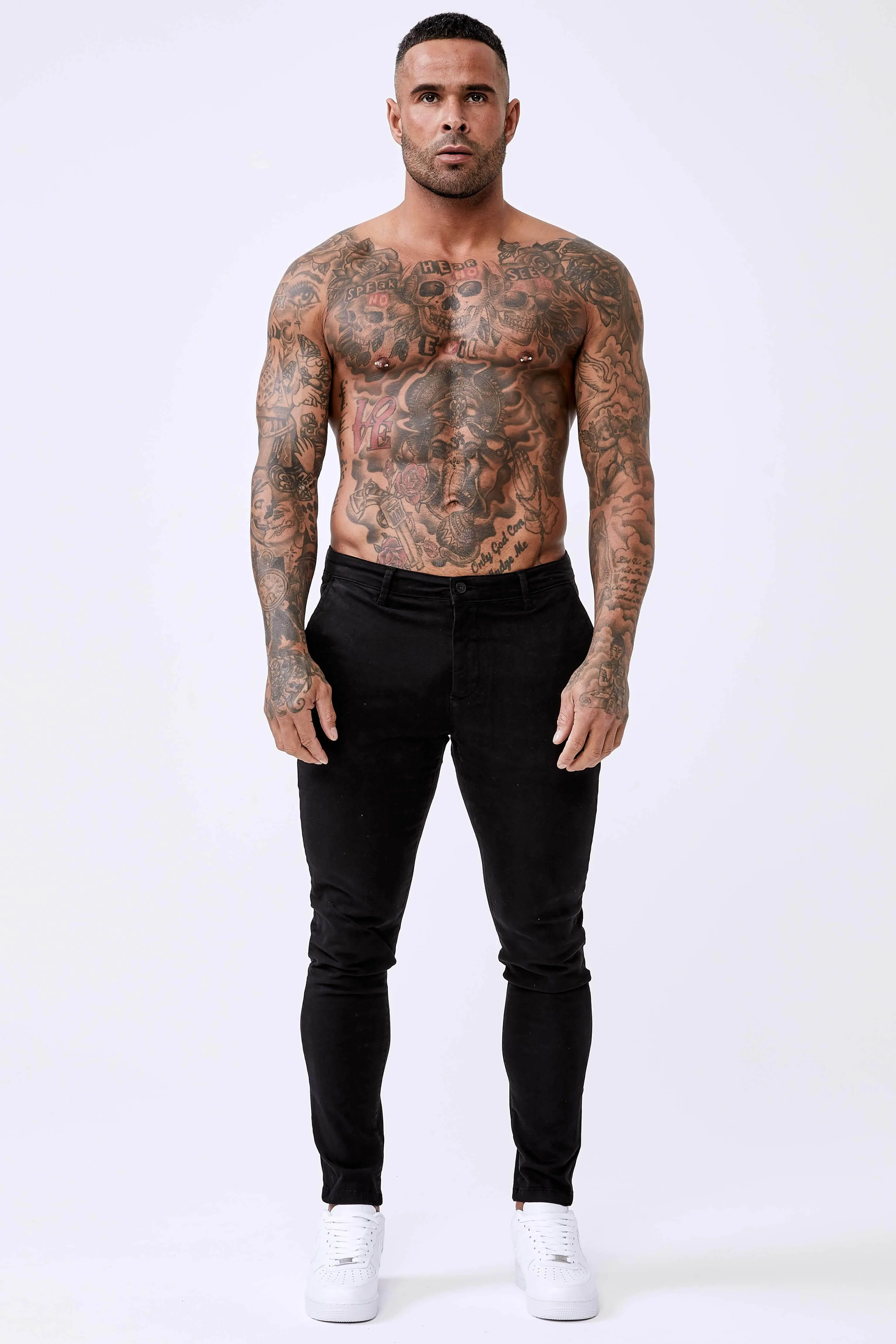 Spray-On Stretch Chino – Black