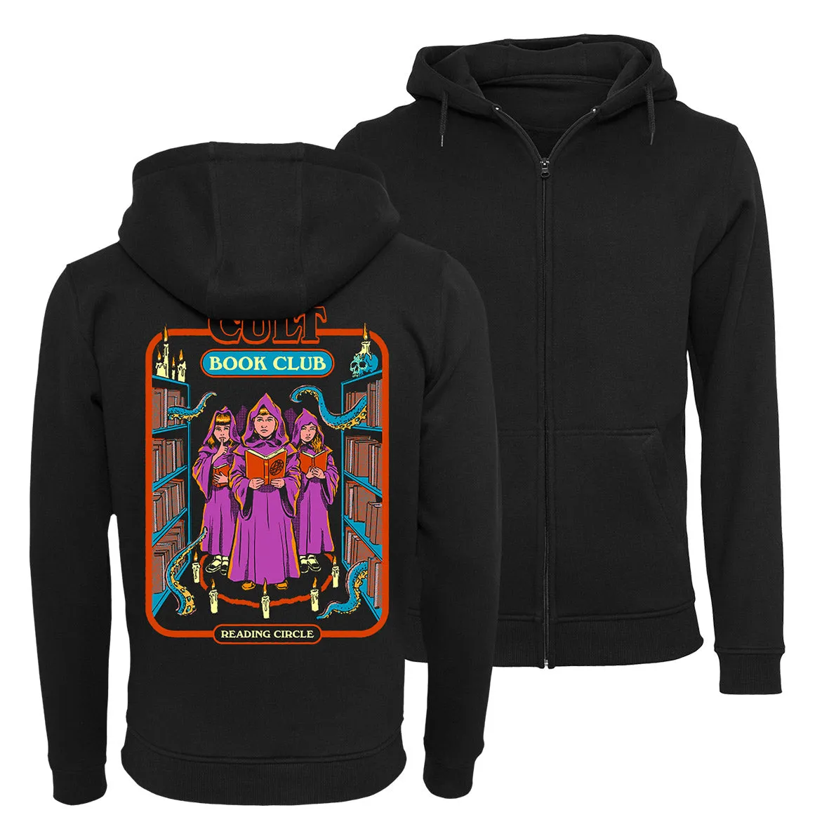 Steven Rhodes - Cult Book Club - Zip-Hoodie
