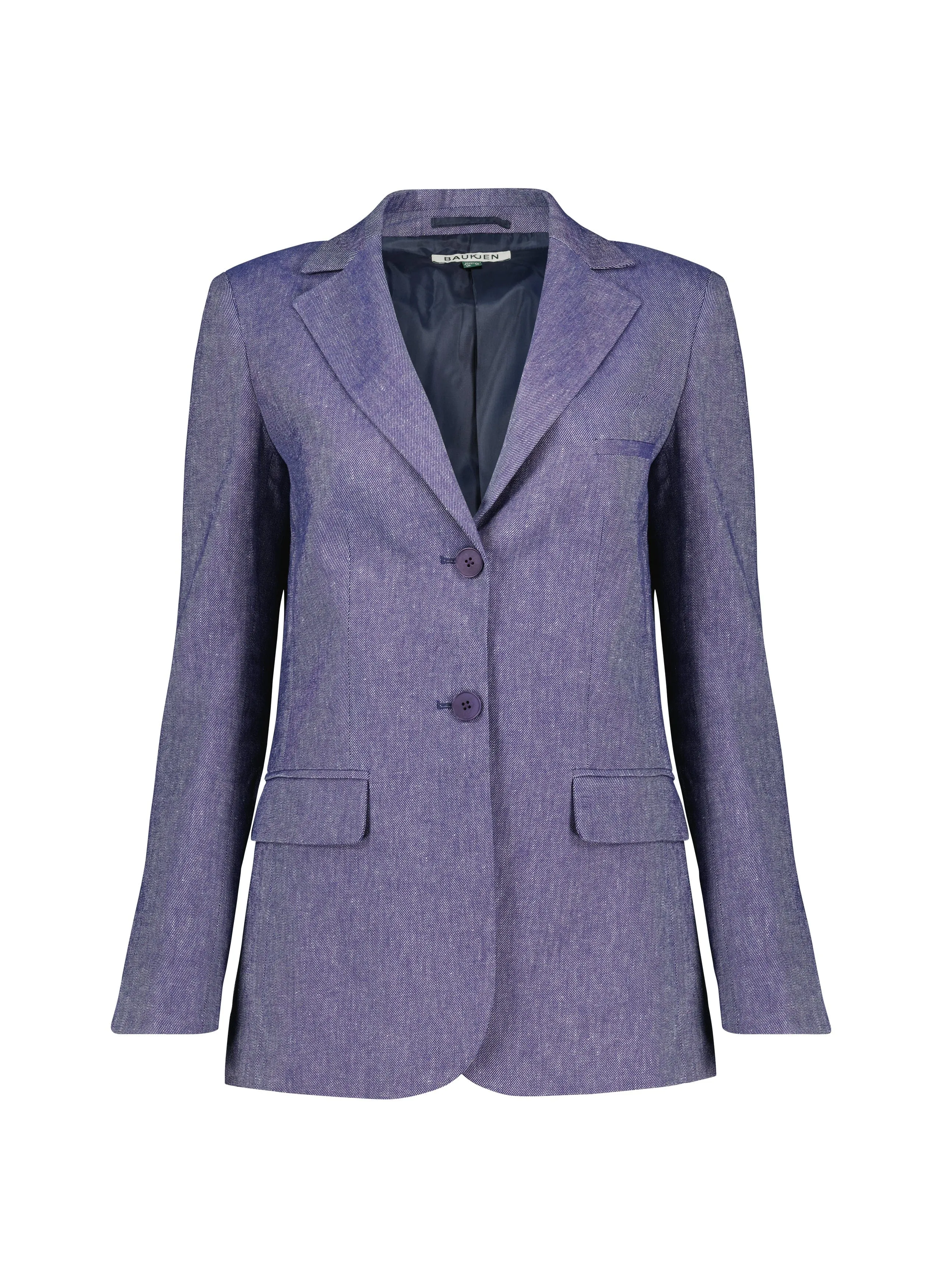 Stina Linen Blazer | Indigo