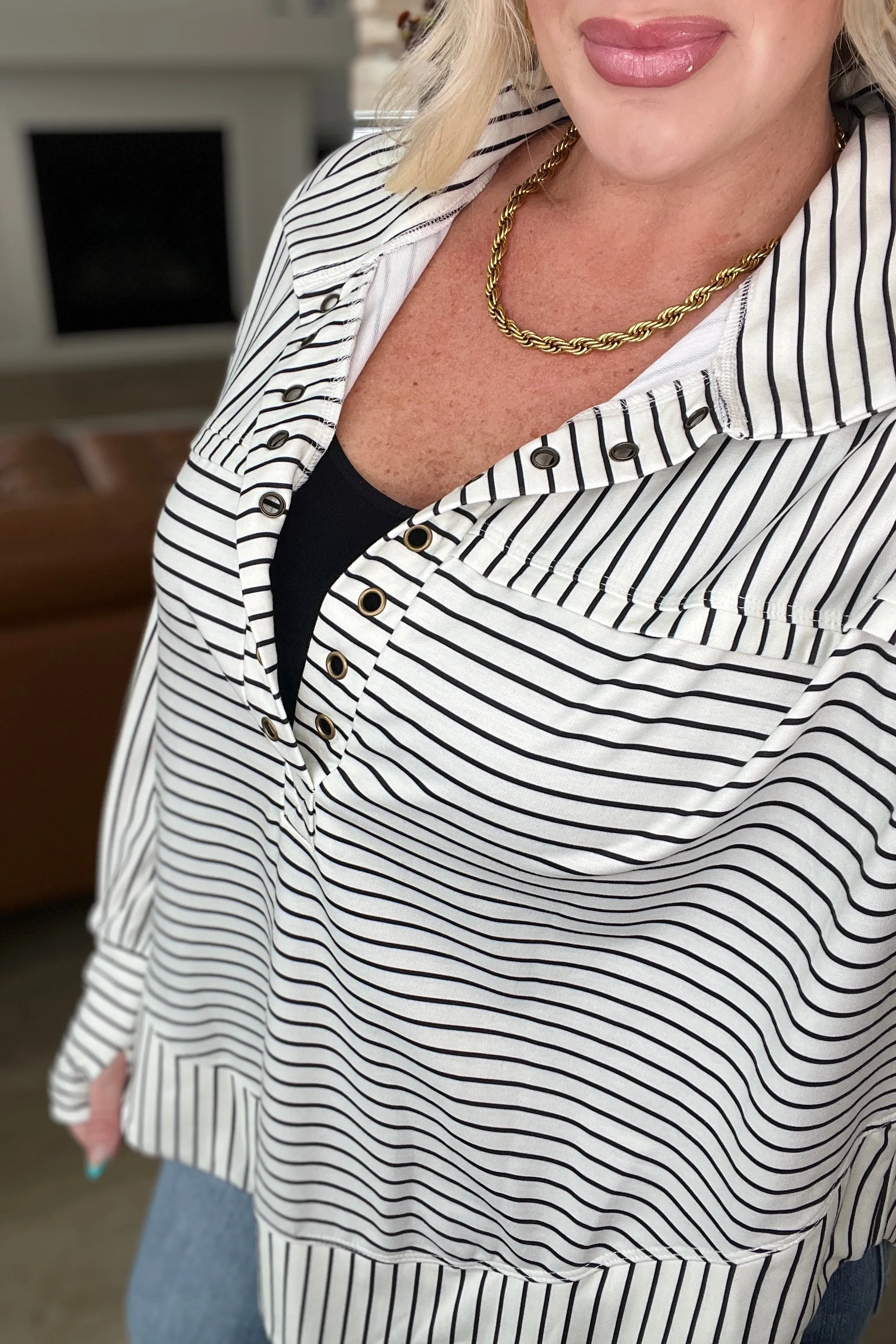 Striped Serendipity Pullover