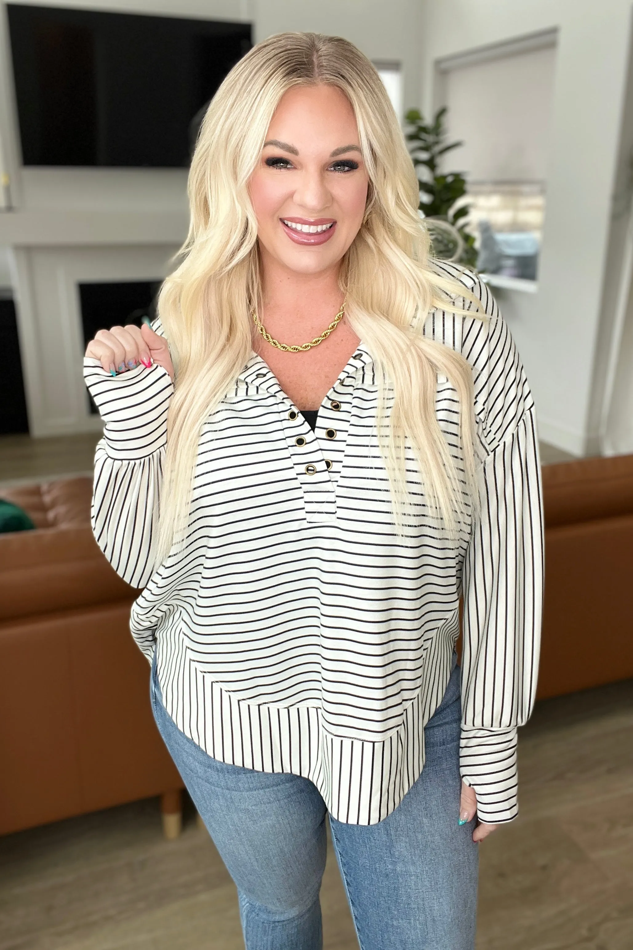 Striped Serendipity Pullover