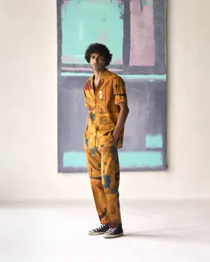 Summer Trouser Raahi Heavy Cotton Mustard P102HK06 SuketDhir