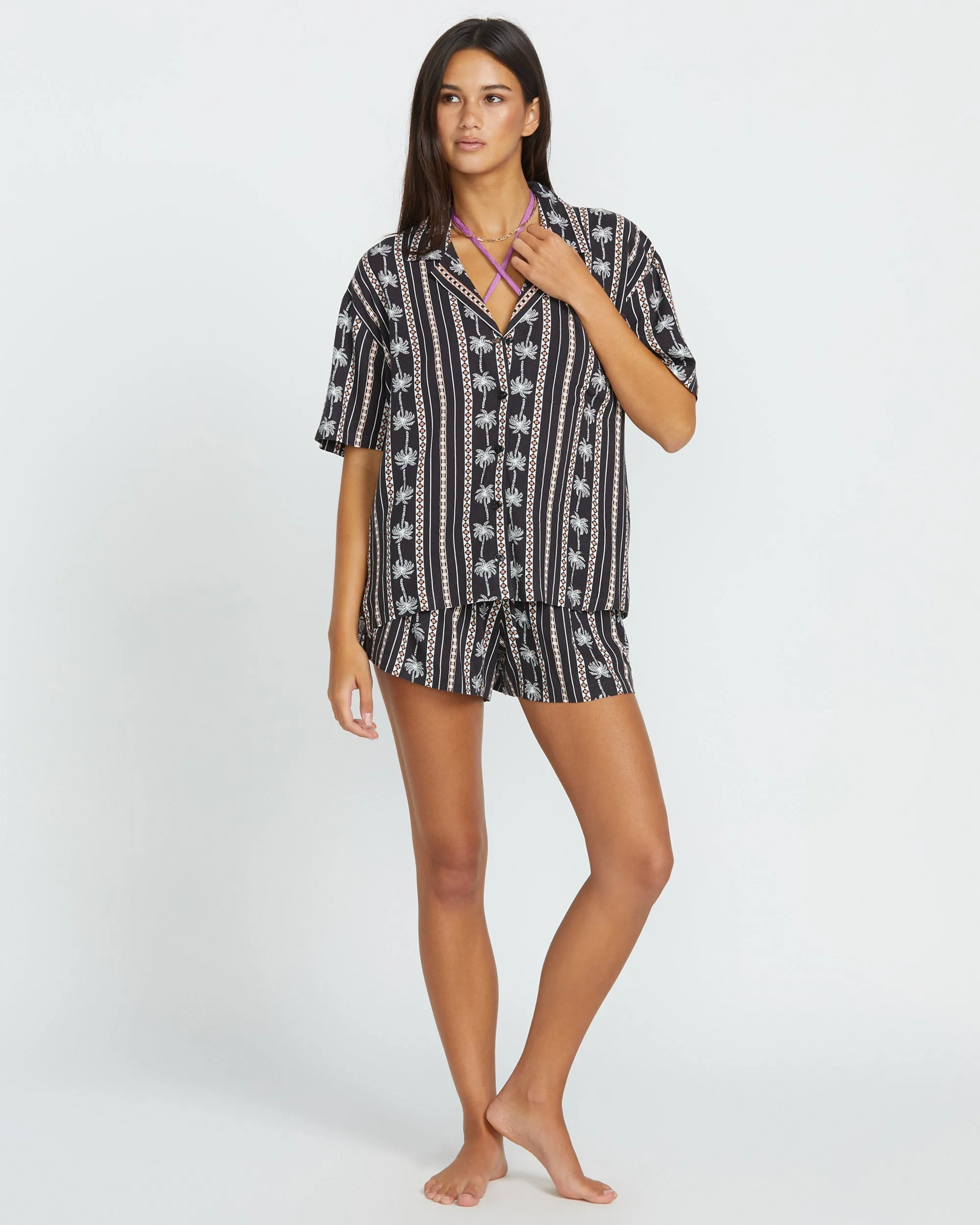Sun Stunner Shirt - BLACK COMBO
