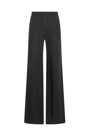 TASMIN NEW DARK GREY LINEN VISCOSE TROUSERS